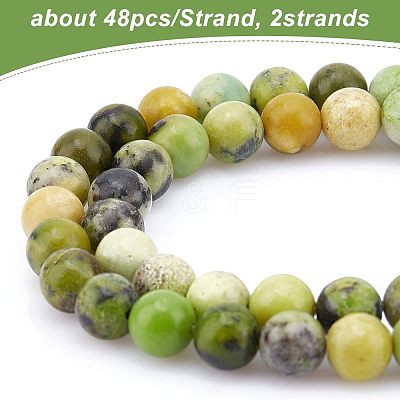2 Strands Natural Serpentine Beads Strands G-OC0003-11-1