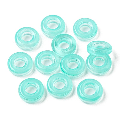 Transparent Glass European Beads GLAA-D009-01I-1