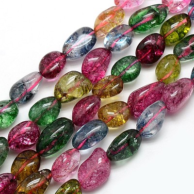 Natural Quartz Crystal Nuggets Beads Strands X-G-L154-26-1