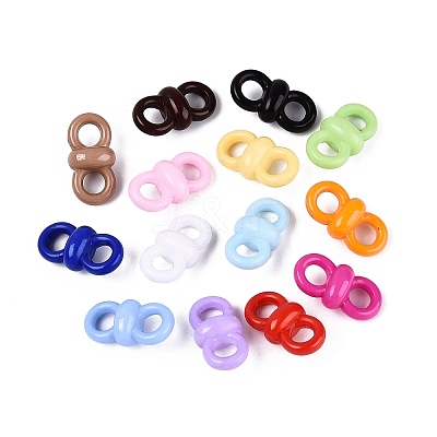 Opaque Acrylic Connector Charms SACR-N019-07-1