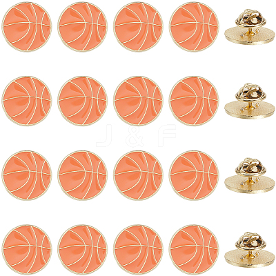 20Pcs Sport Enamel Pins JEWB-SC0001-62C-1