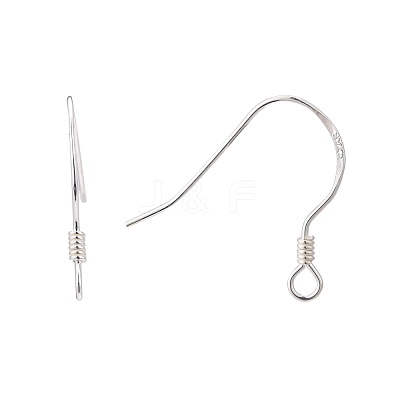 925 Sterling Silver Earring Hooks STER-K167-049A-S-1