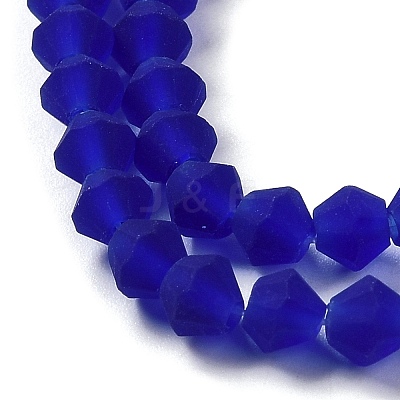 Imitate Austrian Crystal Frosted Glass Beads Strands GLAA-F029-TM3mm-B06-1