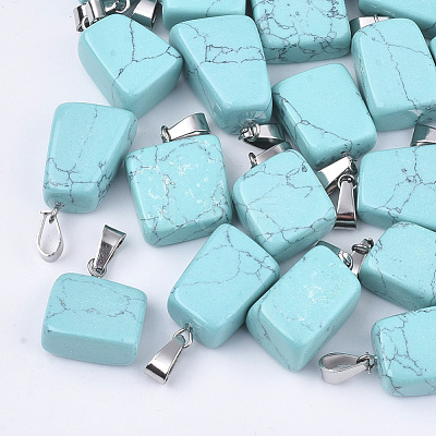 Synthetic Turquoise Pendants G-Q996-06-1