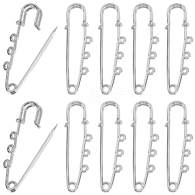 20Pcs Steel Heavy Duty Safety Pins Brooch Pins DIY-SC0033-20-1