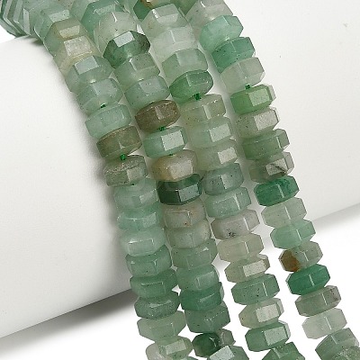 Natural Green Aventurine Beads Strands G-G317-A04-3x6mm-1
