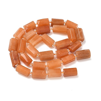 Natural Red Aventurine Beads Strands GG-CBA6A1F-A01-8X12MM-1