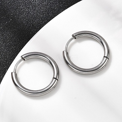 316F Stainless Steel Hoop Earrings EJEW-D341-01A-P-1