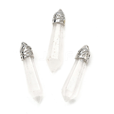 Glass Big Pointed Pendants GLAA-XCP0001-66-1