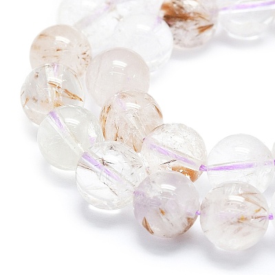 Natural Rutilated Quartz Beads Strands G-K245-A04-05-1