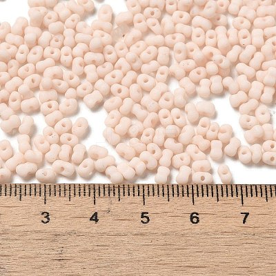Glass Frosted Seed Beads SEED-K009-05B-07-1