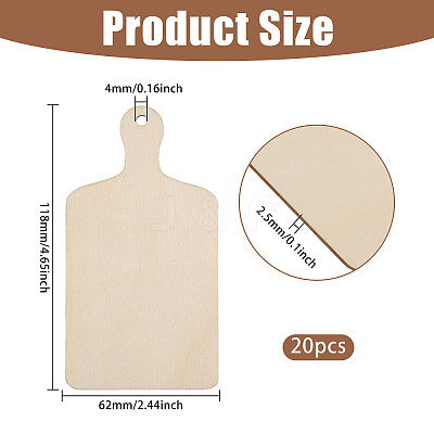 Boxwood Cutting Board AJEW-WH0609-467A-1