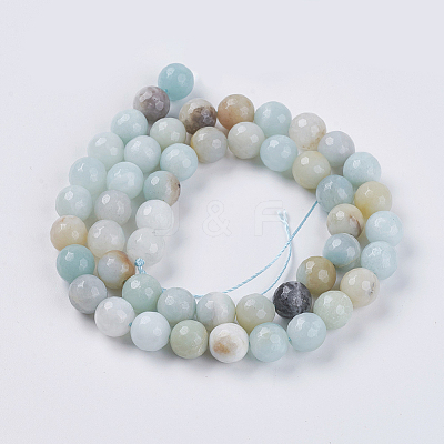 Natural Flower Amazonite Beads G-H1430-1-1