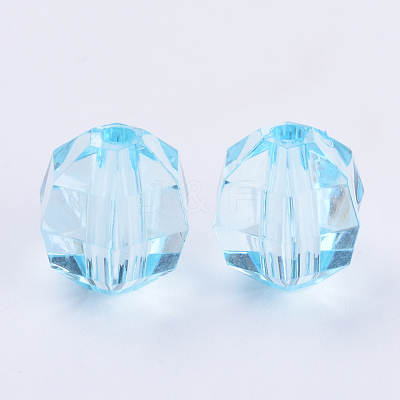 Transparent Acrylic Beads TACR-Q256-6mm-V38-1