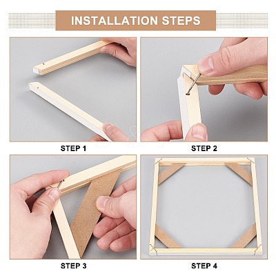 DIY Solid Wood Canvas Frame Kit DIY-BC0003-11B-1