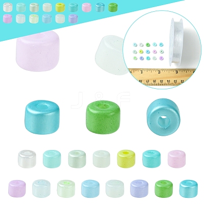 DIY Column Glass Seed Beads Bracelets Making Kits SEED-FS0001-38-1