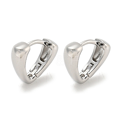 Brass Hoop Earrings EJEW-L211-010M-P-1
