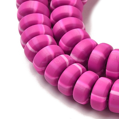 Polymer Clay Beads Strands CLAY-H006-02E-1