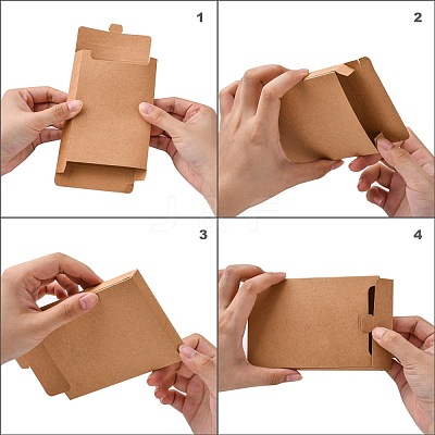 Foldable Creative Kraft Paper Box CON-L018-C06-1