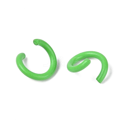 Spray Painted Iron Open Jump Rings IFIN-T017-04B-12-1