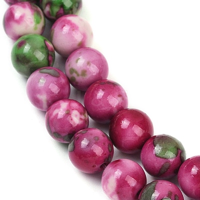 Synthetic Fossil Beads Strands G-L028-8mm-01-1