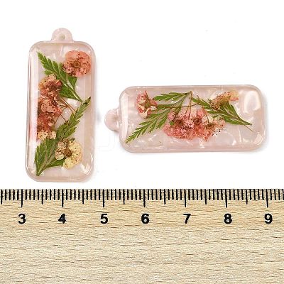 Epoxy Resin Pendants RESI-S09-01F-RS-1