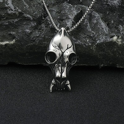 Non-Tarnish 201 Stainless Steel Pendant Necklaces NJEW-C034-37P-1