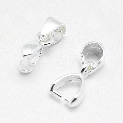 Anti-Tarnish Rhodium Plated 925 Sterling Silver Pendant Bails LS-STER-E050-03P-1