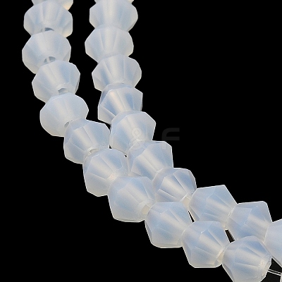 Imitation Jade Frosted Glass Bead Strands EGLA-A039-J6mm-MD05-1
