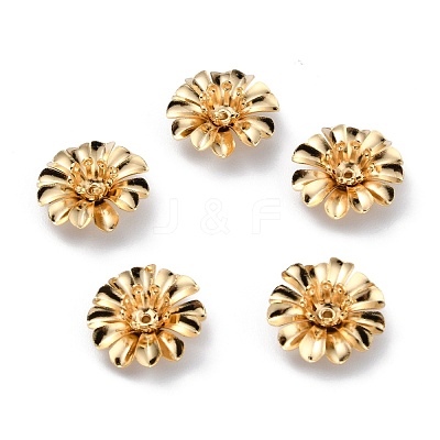 Brass Bead Caps KK-O131-23G-1