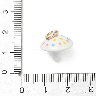 Spray Painted Brass Charms KK-CBAEB58-12-1