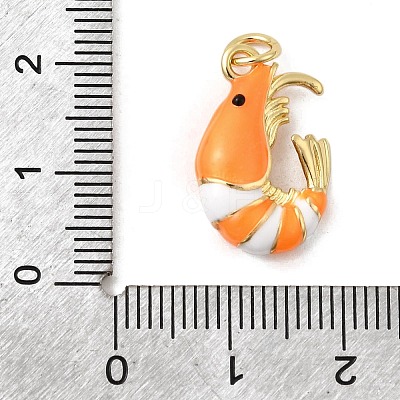 Brass Enamel Pendants KK-H092-07G-02-1