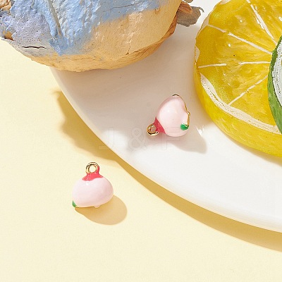 2Pcs Brass Enamel Charms KK-YW0001-91-1