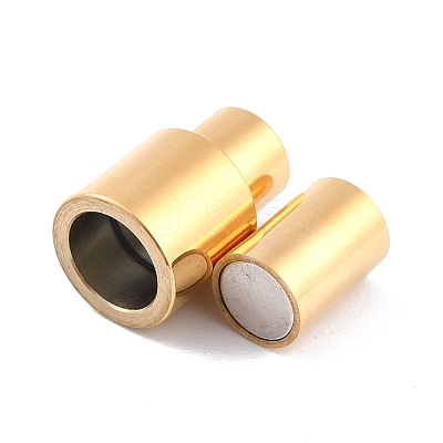 Ion Plating(IP) 304 Stainless Steel Magnetic Clasps with Glue-in Ends STAS-F276-04G-1