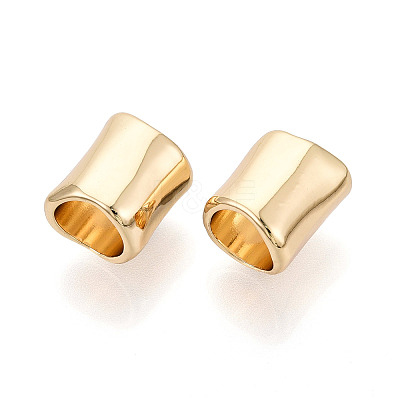 Rack Plating Alloy Large Hole Beads PALLOY-T091-45G-1