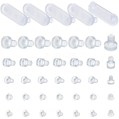 300Pcs 6 Styles Rubber Cabinet Bumper Anti Collision Pad DJEW-CA0001-08-1