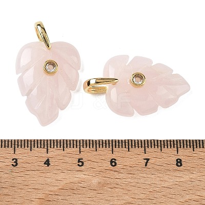Natural Rose Quartz Pendants GG-CBA105B-01M-G-1