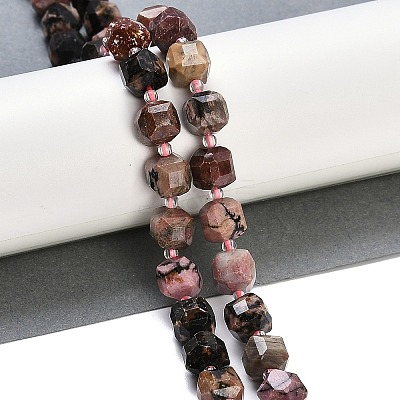Natural Rhodonite Beads Strands G-B125-O07-01-1