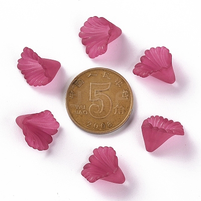 Frosted Acrylic Bead Caps MACR-S371-10A-706-1