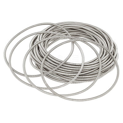 30Pcs Spring Bracelets TWIR-BBC0001-06P-1
