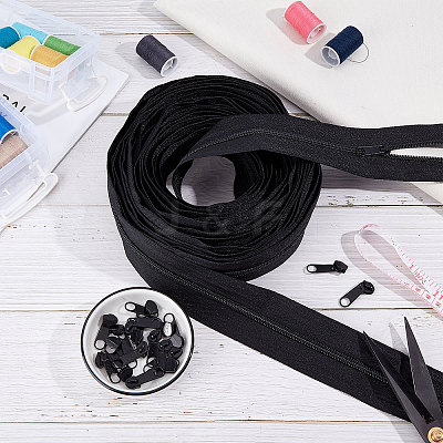 Nylon Invisible Widen Zipper Fastener FIND-BC0001-69A-1