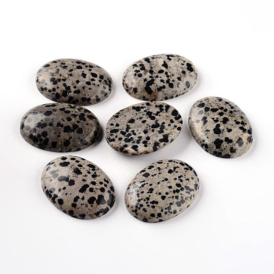 Oval Natural Dalmatian Jasper Cabochons G-I171-30x40mm-03-1