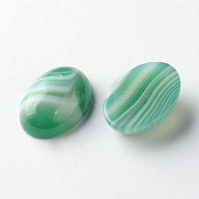 Natural Agate Oval Cabochons X-G-L347-01A-1