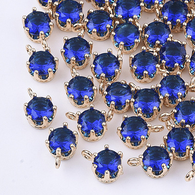 Transparent Glass Charms GLAA-T007-17A-1