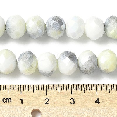 Electroplate Glass Beads Strands LAMP-S068-11F-1