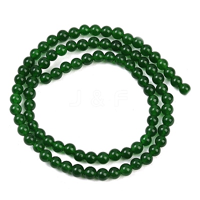 Dyed Natural White Jade Imitation Malaysia Jade Beads Strands G-C270-B01-4mm-1