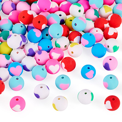 100Pcs Handmade Polymer Clay Beads CLAY-TA0001-92A-1