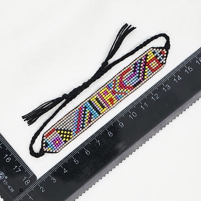 Miyuki Seed Braided Bead Bracelet BJEW-P269-27-1