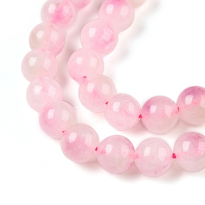 Dyed Natural White Jade Beads Strands G-T138-6mm-210-20-1