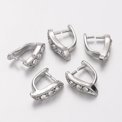 Platinum Color Brass Bails X-KK166-NF-1